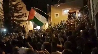 Funeral of terrorist in in the Umm al Fahm, an Arab town in Israel 